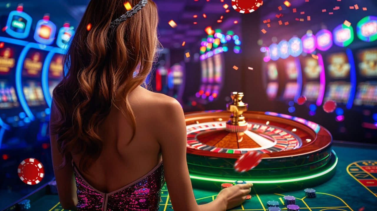 Meja baccarat dengan simbol Pemain-Bankir-Seri